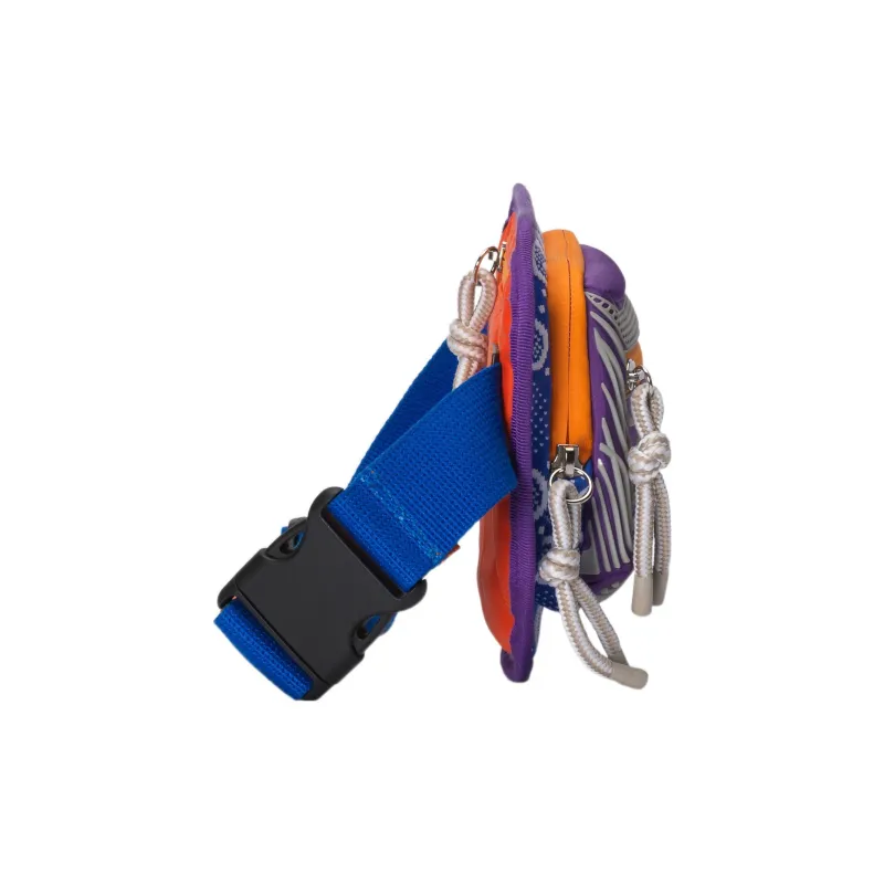 GUCCI Nylon Fanny Pack Regular Men's Blue/Multicolor-3
