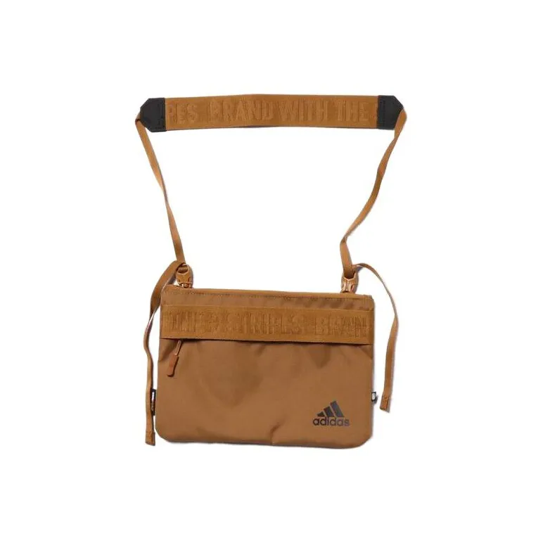 Adidas Polyester Shoulder Bag Men's Earth Yellow-4