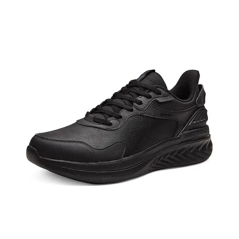 361° Cushioning Water Resistant Lightweight Rebound Low Top Running Shoes Men's Black-2