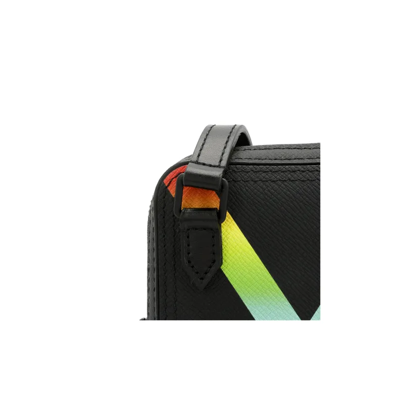LOUIS VUITTON Danube Messenger Taiga Black/Rainbow-6