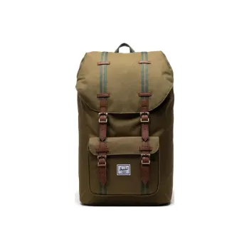 Herschel Polyester Backpack Large Size Unisex Army Green Olive