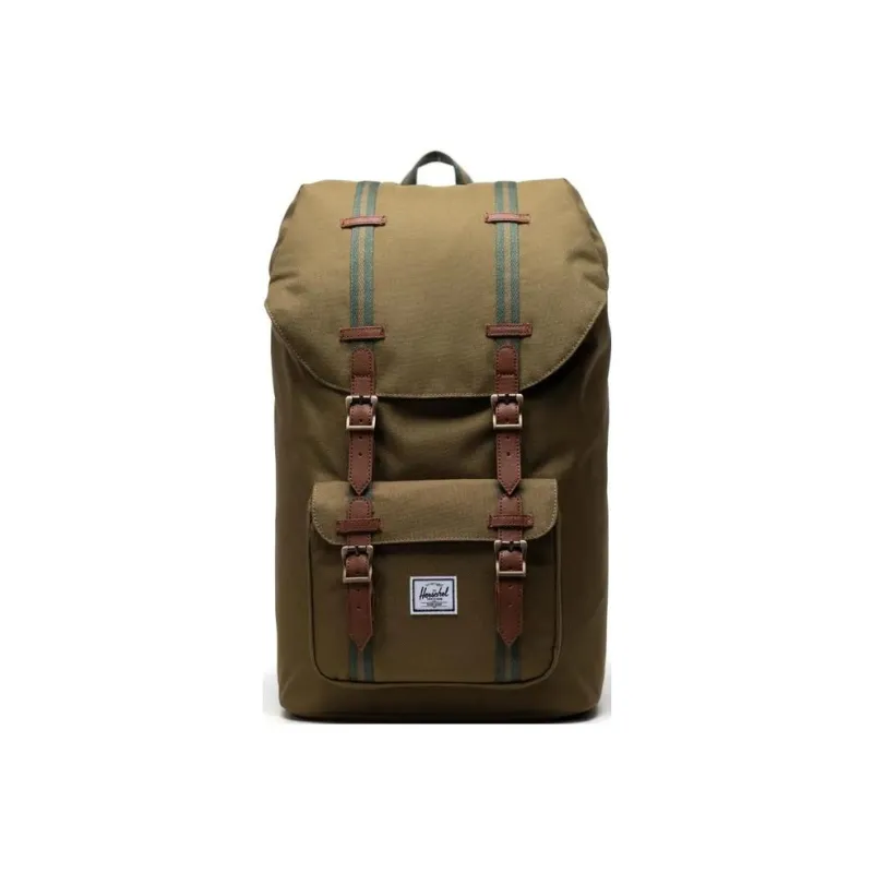 Herschel Polyester Backpack Large Size Unisex Army Green Olive-0