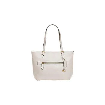 COACH Taylor Cow Leather Tote Bag, Shopping Bag, Shoulder Bag, Handbag Large Size Women's White
