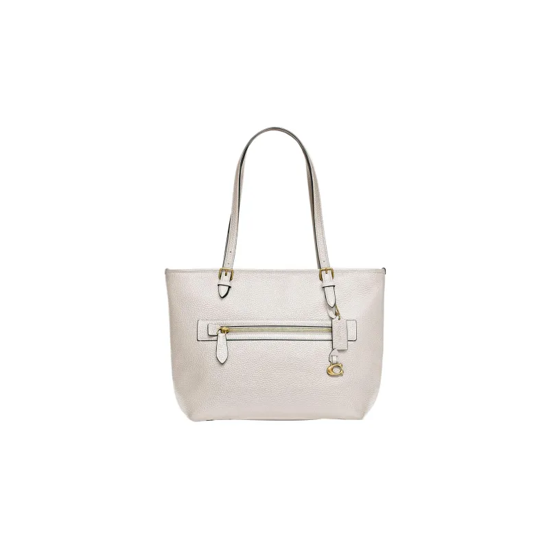 COACH Taylor Cow Leather Tote Bag, Shopping Bag, Shoulder Bag, Handbag Large Size Women's White-0
