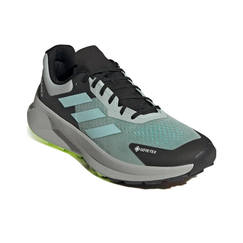 Adidas Terrex Soulstride Flow Gore Tex Wonder Silver Semi Flash Aqua Lucid Lemon-2