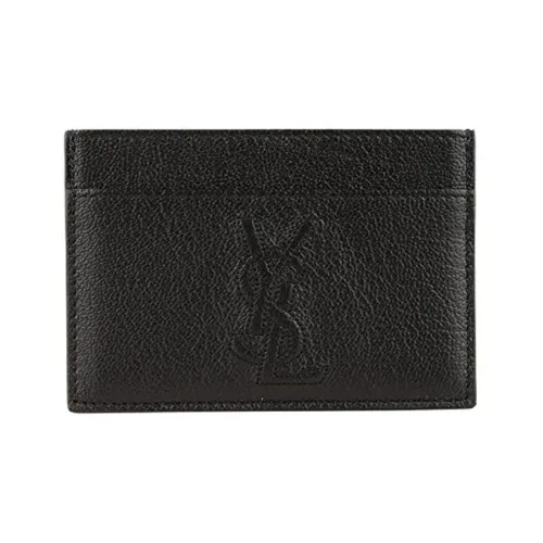 SAINT LAURENT Leather Wallet Unisex Black