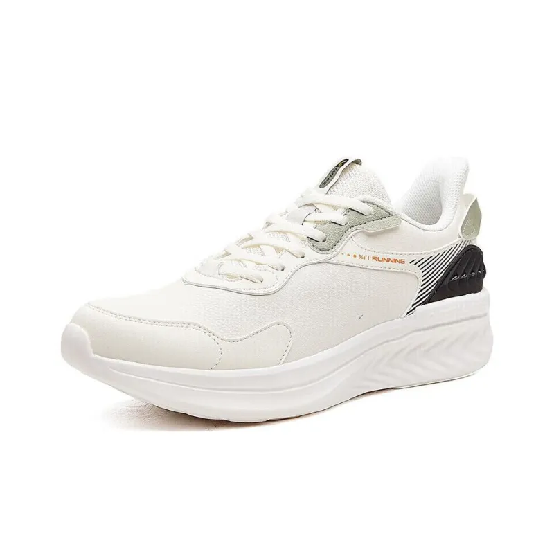 361° Cushioning Water Resistant Lightweight Rebound Low Top Running Shoes Men's White Cyan-2