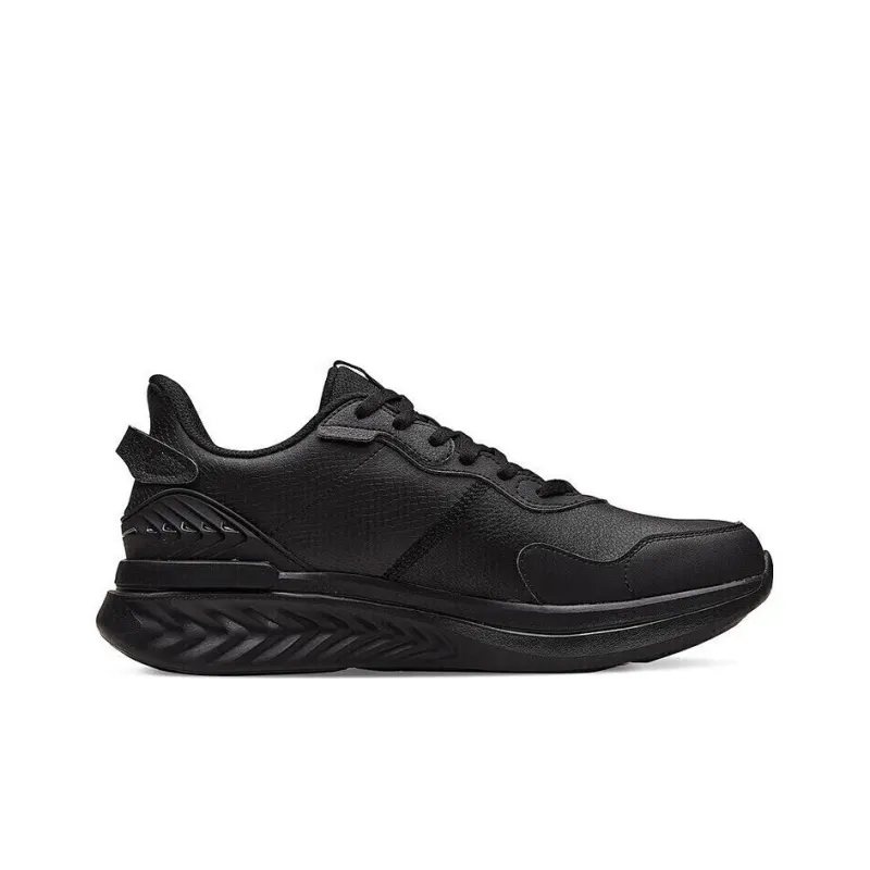 361° Cushioning Water Resistant Lightweight Rebound Low Top Running Shoes Men's Black-1