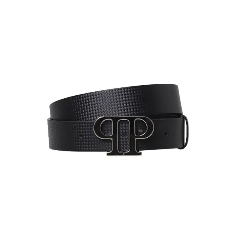 PHILIPP PLEIN Logo-plaque Leather Belt-0