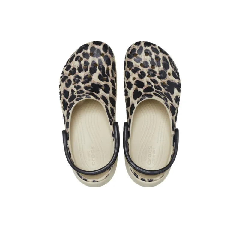 Crocs Baya Platform Clog Animal Print Clogs Women's Leopard Print-3