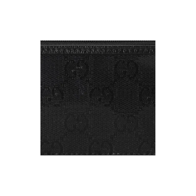 GUCCI Crystal Canvas Bag Card Holder Regular Men's Black-4