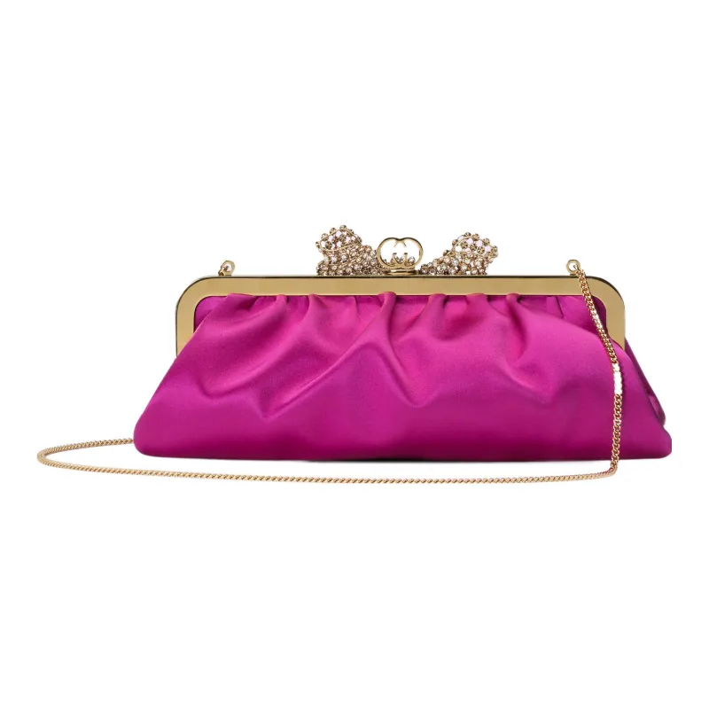 GUCCI Satin Clutch Regular Women's Fuchsia-2
