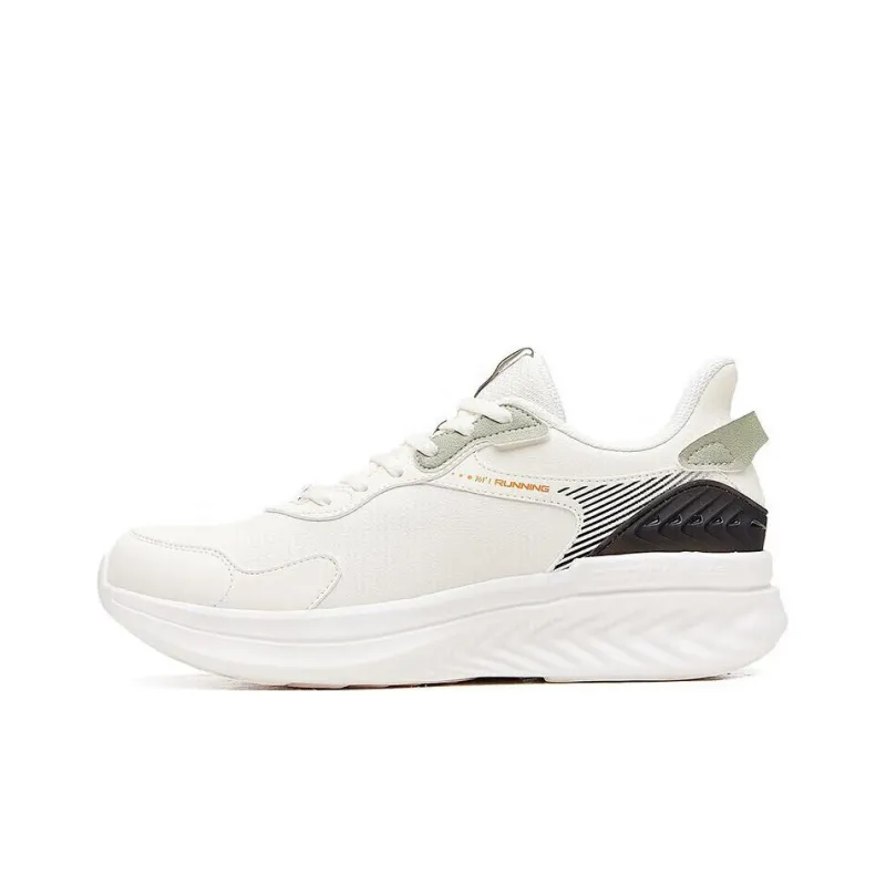 361° Cushioning Water Resistant Lightweight Rebound Low Top Running Shoes Men's White Cyan-0