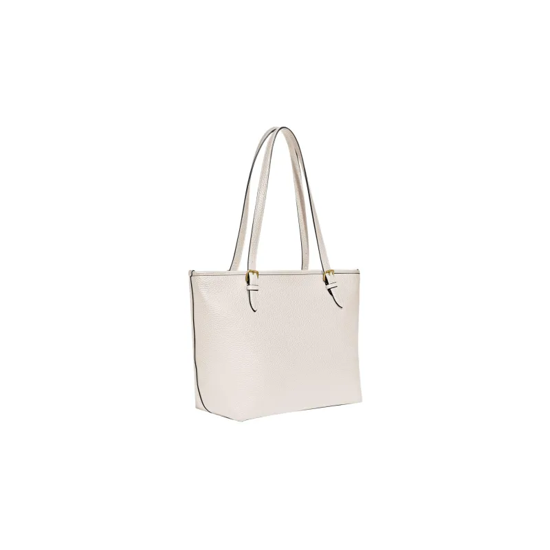 COACH Taylor Cow Leather Tote Bag, Shopping Bag, Shoulder Bag, Handbag Large Size Women's White-1