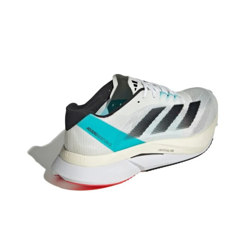 adidas Adizero Boston 12 White Light Aqua-2