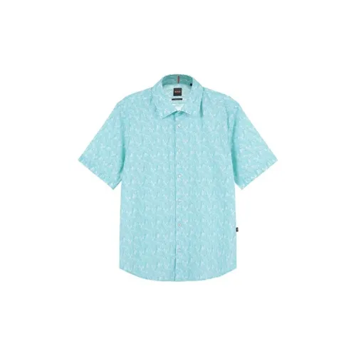 HUGO BOSS Shirts Men Mint Green