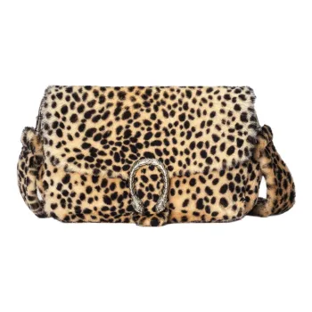 GUCCI Dionysus Plush Messenger Bag Shoulder Bag Crossbody Bag Women's Yellow/Black