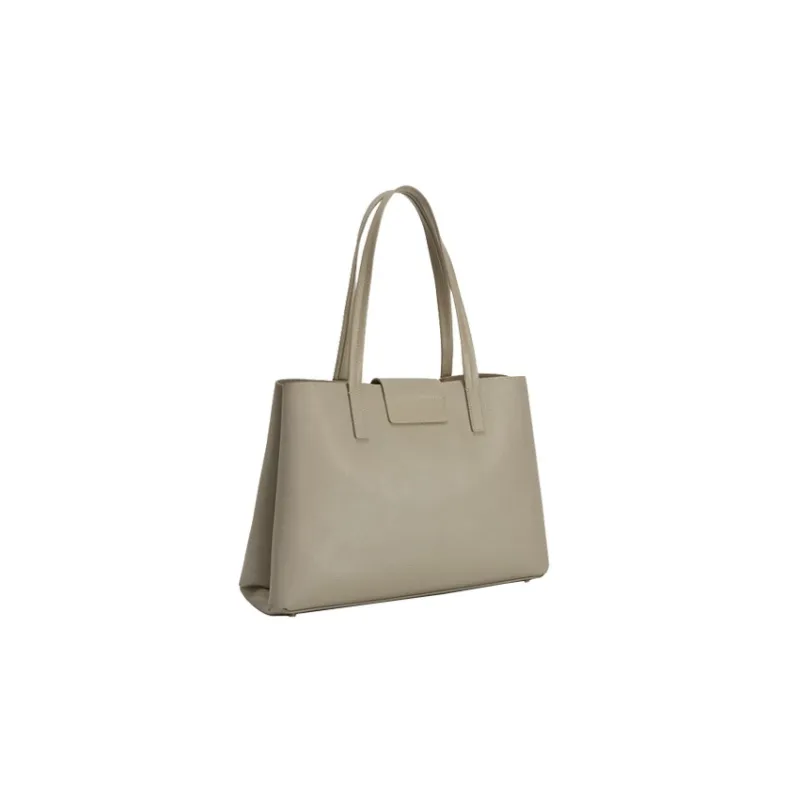 Furla 1927 Collection Leather Tote Bag Shopping Bag Shoulder Bag Handbag Large Size Women's Taupe-2
