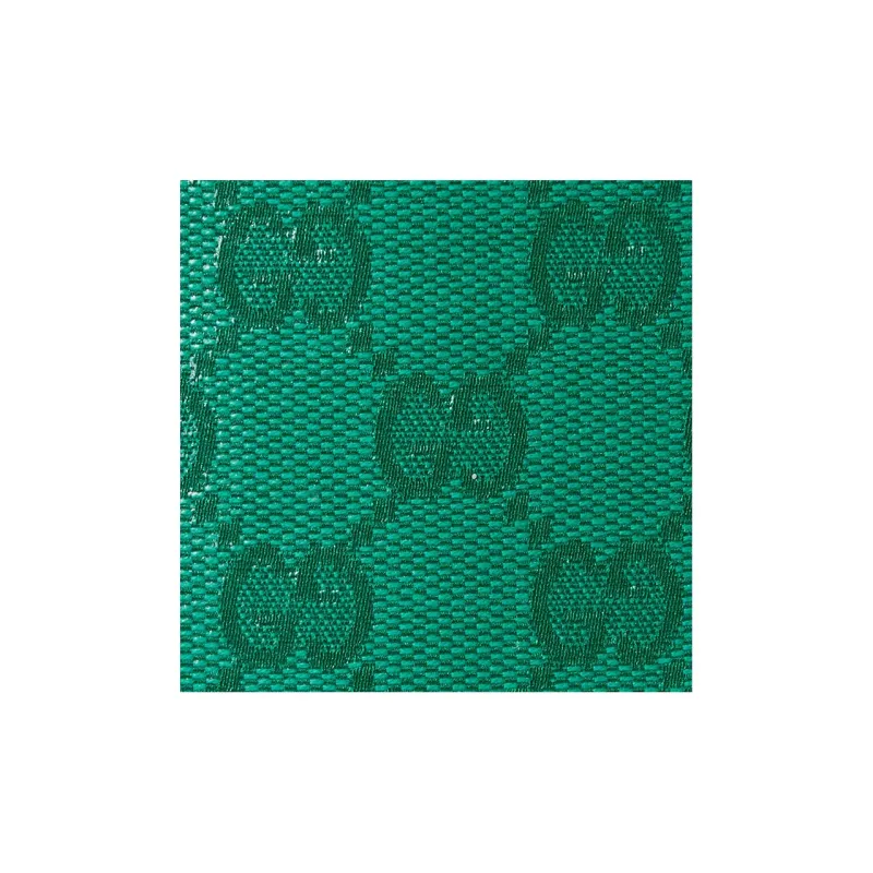 GUCCI Crystal Canvas With Leather Binding Canvas Bag Wallets Men's Green-5