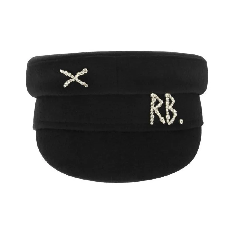 RUSLAN BAGINSKIY Logo-Embellished Baker Boy Hat-1