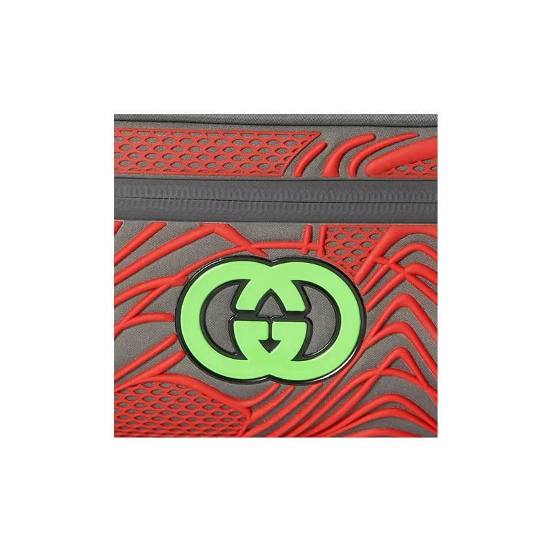 GUCCI Nylon Fanny Pack Regular Men's Gray/Multicolor-7