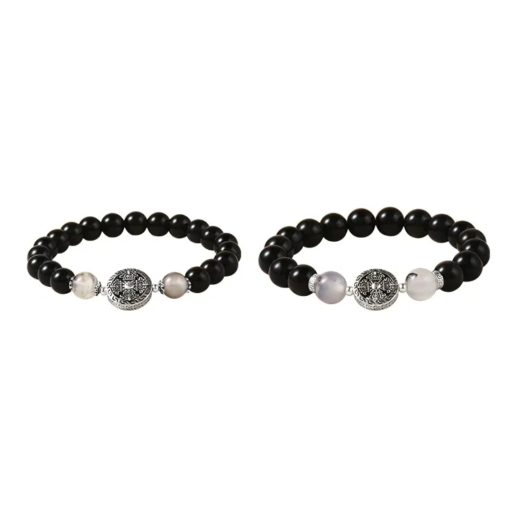 CAROMAY Obsidian Bracelets Unisex-1