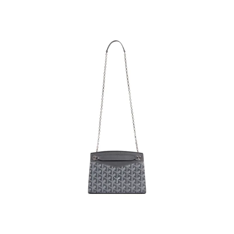 GOYARD Rouette Canvas With Leather Totes Chain Bag Shoulder Bag Women's Gray-2
