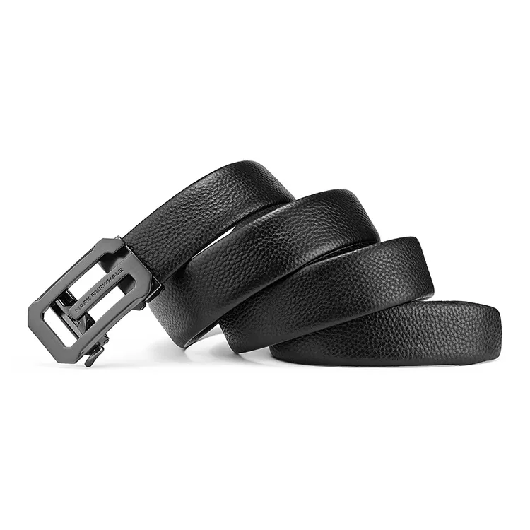 FAIRWHALE Top Grain Cow Leather Belts Men's Width 3.5CM-1