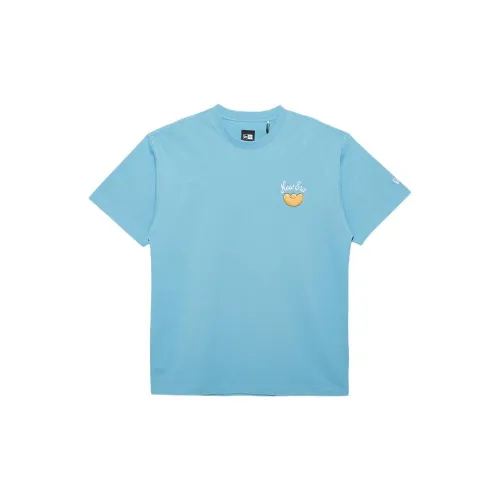 New Era T-Shirts Unisex Milk Blue