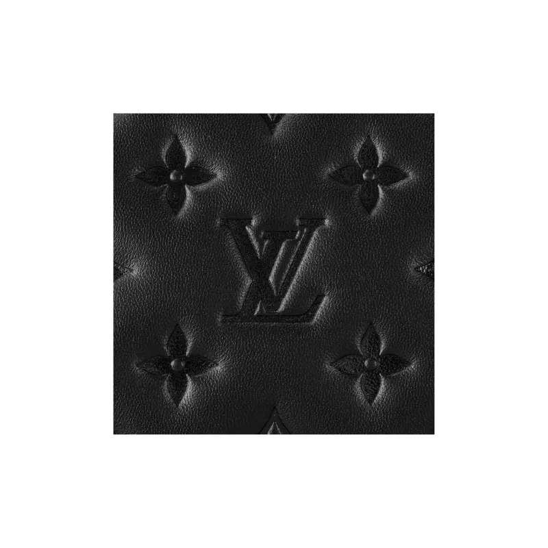 LOUIS VUITTON Coussin Sheepskin Shoulder Bag Crossbody Bag Small Size Women's Black-6