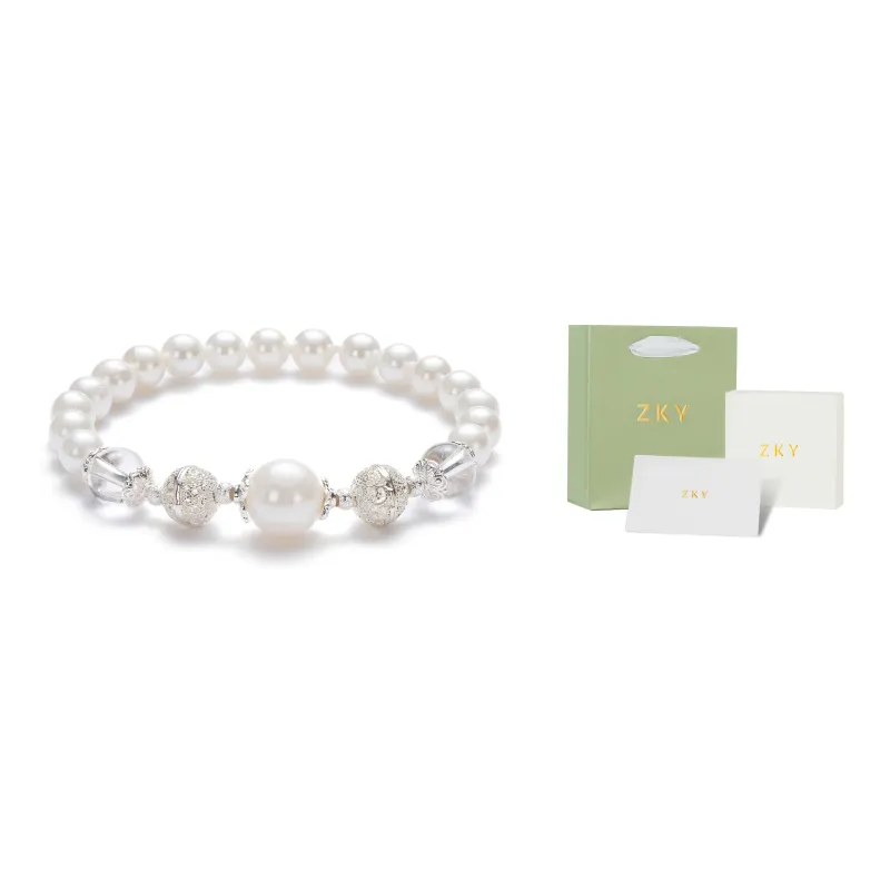 ZKY Bracelets Women's White+Box-1