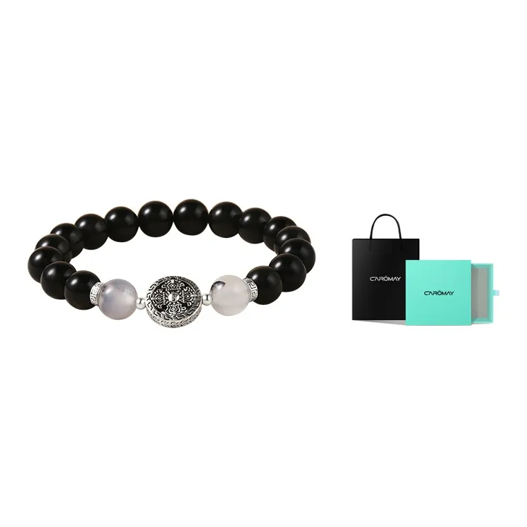 CAROMAY Obsidian Bracelets Unisex-5