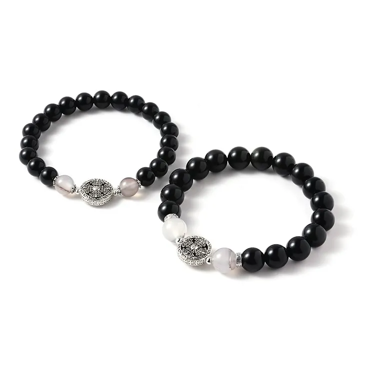 CAROMAY Obsidian Bracelets Unisex-2