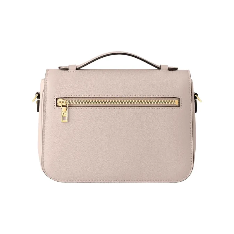 LOUIS VUITTON Grained Calfskin Handbag, Shoulder Bag, Crossbody Bag Regular Women's Light Pink-3
