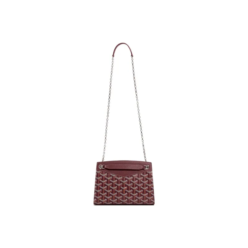 GOYARD Rouette Canvas With Leather Totes Chain Bag Shoulder Bag Women's Burgundy-2