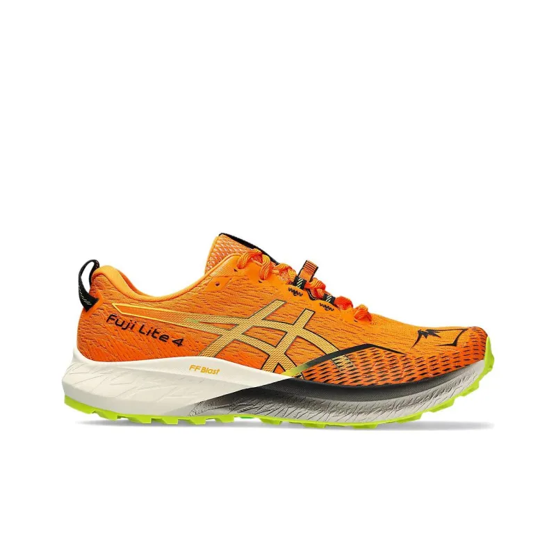 Asics Fuji Lite 4 Bright Orange Neon Lime-1