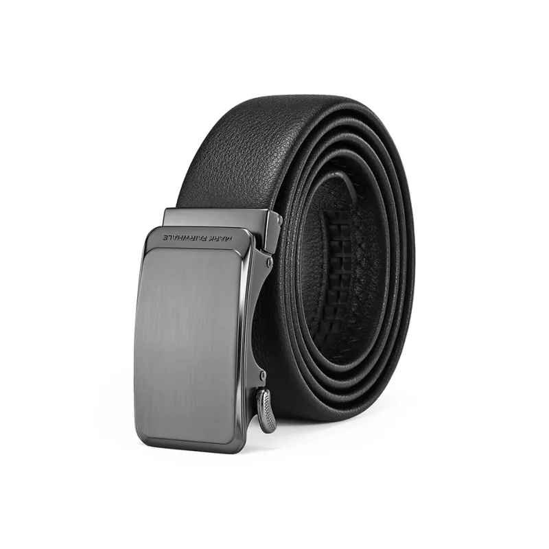 FAIRWHALE New Arrival, Automatic Buckle Head, Trendy Genuine Leather Belts Men's Width 3.5CM-0