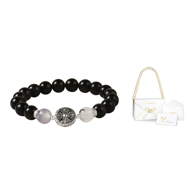 CAROMAY Obsidian Bracelets Unisex-7