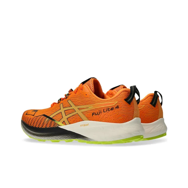 Asics Fuji Lite 4 Bright Orange Neon Lime-3
