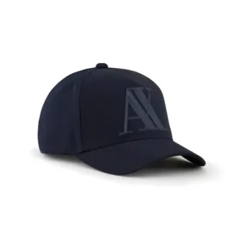 ARMANI EXCHANGEAE Elastomultiester Baseball Caps Unisex Navy Blue