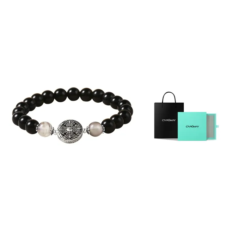 CAROMAY Obsidian Bracelets Unisex-9