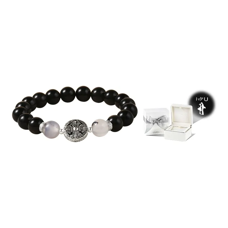 CAROMAY Obsidian Bracelets Unisex-8