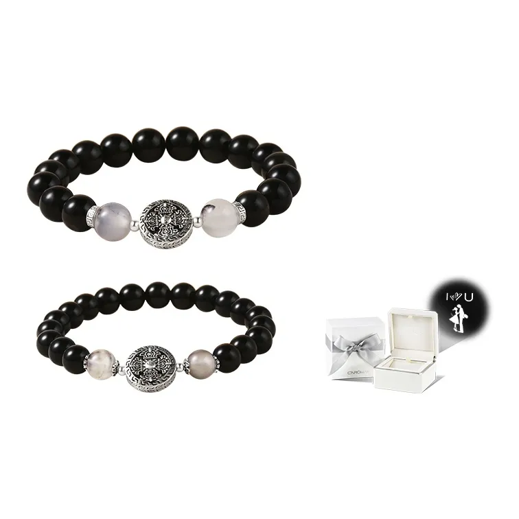 CAROMAY Obsidian Bracelets Unisex-4