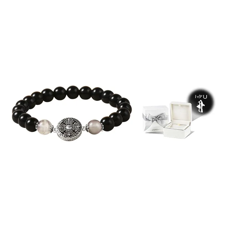 CAROMAY Obsidian Bracelets Unisex-12