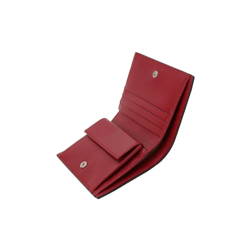 MARNI Calfskin Wallet Mini Men's Red/Black-3