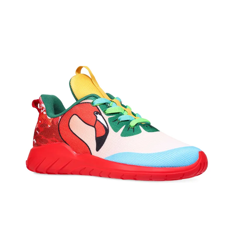 SOULSFENG Low Top Casual Shoes Unisex Red-2