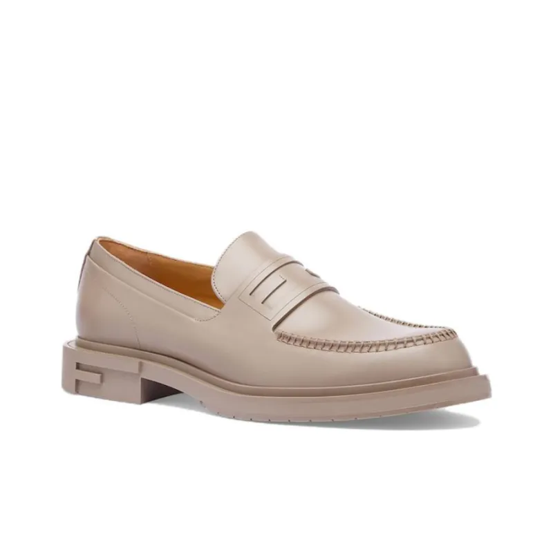 FENDI Loafers Men Gray-2