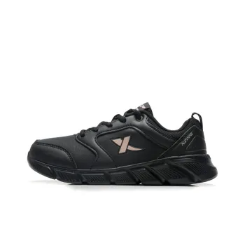 XTEP Water Resistant Lightweight Low Top Running Shoes Women's Black Gold
