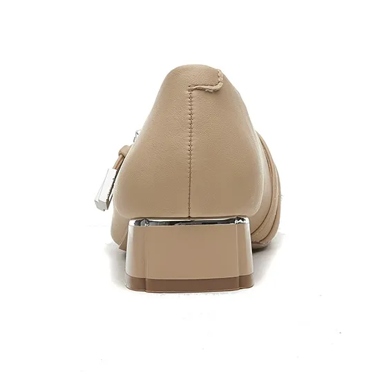 ACESC Loafers Women's Low Top Apricot-2