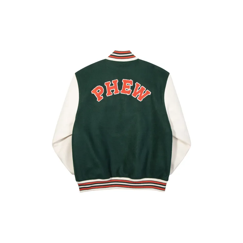 Phew Fall And Winter Baseball Jacket Unisex Navy Blue Khaki Green-11